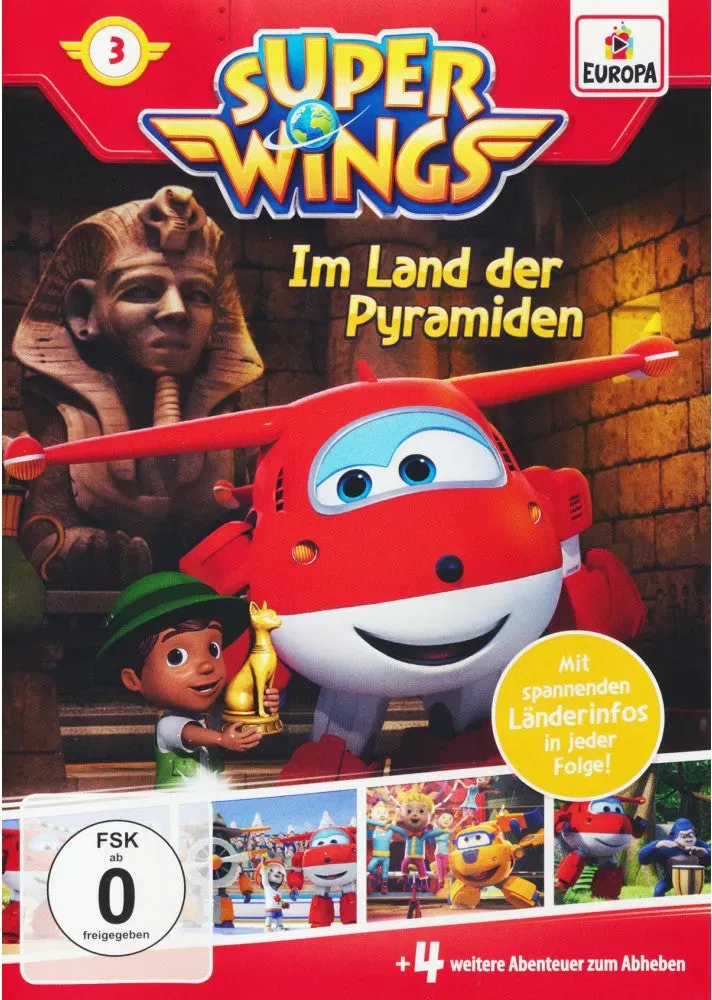 DVD Super Wings 3 - Im Land der Pyramiden | Kinderfilm & TV-Serie | 60 Minuten