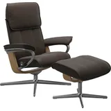 Stressless Relaxsessel "Admiral", braun (braun batick), B:84cm H:100cm T:73cm, Leder BATICK: BATICK ist ein leicht korrigiertes, durchgefärbtes und genarbtes Möbelleder, bei dem die meisten Unebenheiten und Spuren in der Regel entfernt wurden.