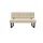 Home Affaire Polsterbank Mia Beige/Schwarz 141 x 64 cm