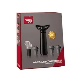 Vacu Vin Weinpumpe Concerto mit 3 Stopfen (09876606)