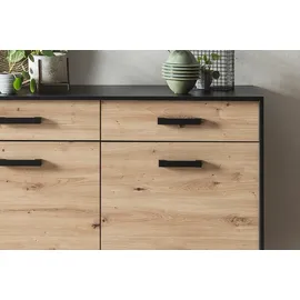 Hometrend Sideboard »ARTONA«, Breite ca. 125 cm, schwarz