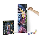 Schipper 609470916 - Malen nach Zahlen, Budda, Triptychon, 40 x 120 cm