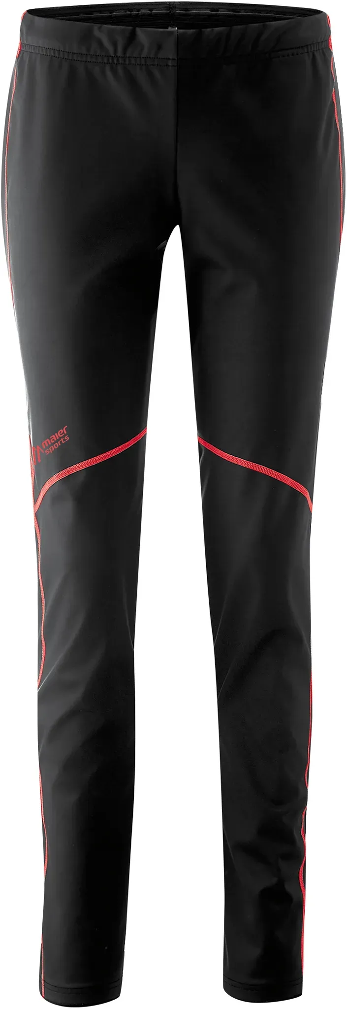 Funktionshose MAIER SPORTS "Telfs CC Tight W" Gr. 42, Normalgrößen, schwarz Damen Hosen Sportliche Nordic Sports Tights mit Hybrid-Konstruktion