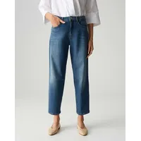 opus pants Mom Fit Jeans im Used-Look Modell Melly relax', Marine, 36/28