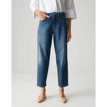 opus pants Mom Fit Jeans im Used-Look Modell Melly relax', Marine, 36/28