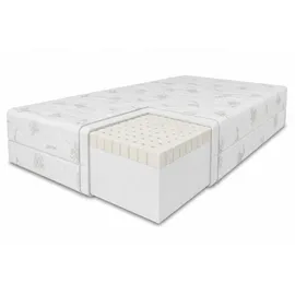 marpur Latexmatratze, Weiß, Textil, H3, 100x200 cm, Oeko-Tex® Standard 100, Schlafzimmer, Matratzen Shop, Matratzen