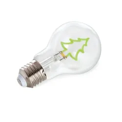 Vellight LED-Lampe in Glühlampenform, Weihnachtsbaum, dekorativ, grünes Filament, 2 W, E27, 60 lm, Lebensdauer, 25000 h