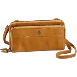Geldbörse HARBOUR 2ND "Serena", gelb (mustard), Leder, washed, casual, Kleinlederwaren, Geldbeutel Portemonnaie mit RFID-Technologie