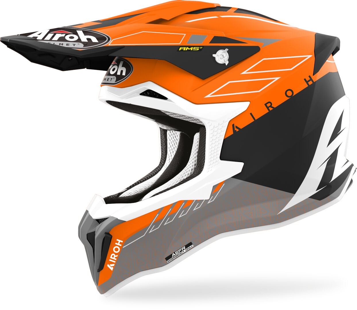 Airoh Strycker Skin Motorcross helm, oranje, S Voorman