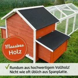 zooprinz Hühnerstall Betty 301 x 113 x 171 cm Rot