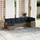 vidaXL Gartensofa-Set 7-tlg. grau Polyrattan