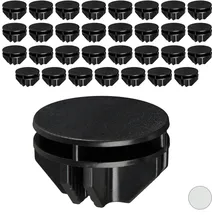 Relaxdays Steckregal Verbindungsstücke Kunststoff schwarz 40er Pack