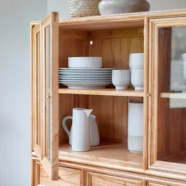 Tikamoon Buffet Geschirrschrank aus Mindiholz 120 cm BEIGE