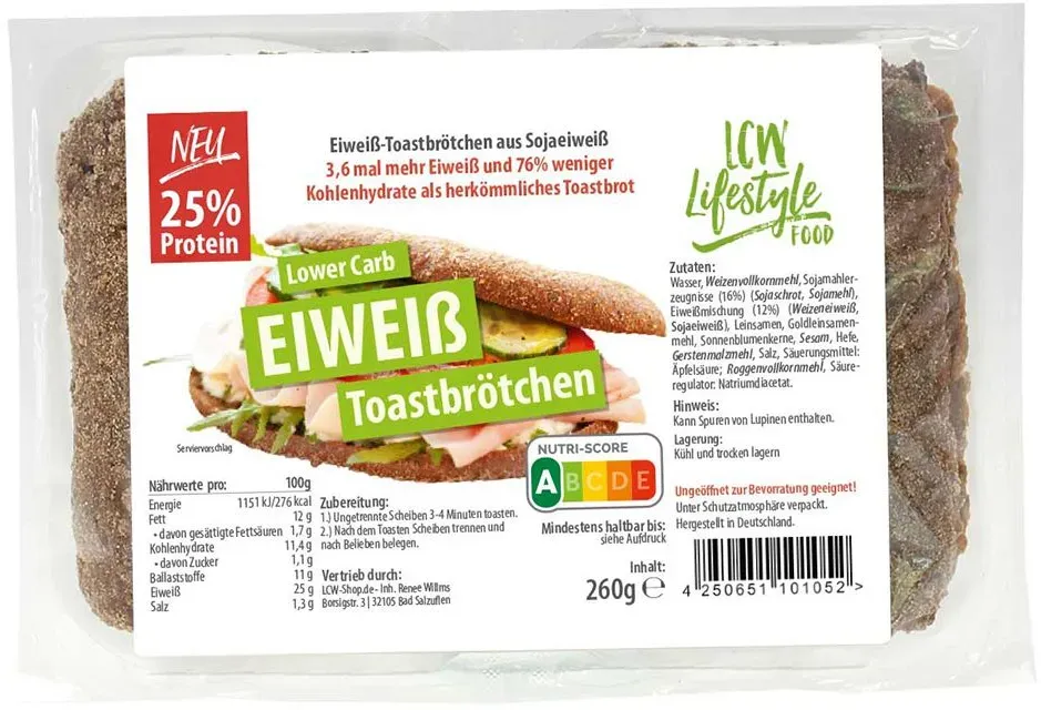 LCW Fertige Eiweiß Toastbrötchen