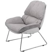 MEET Sessel Lazy Polyester 42,5 x 42,5 x 42,5 cm Grau/Silber