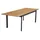 LC Garden Unicamo Ausziehtisch 180 x 90 x 75 cm Aluminium/Teak Natur