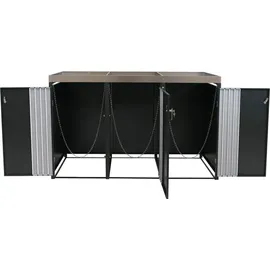 MCW Mülltonnenverkleidung O67 125 x 84 cm anthrazit