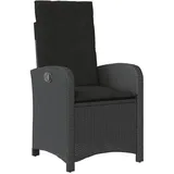 vidaXL Gartensessel 58,5 x 58,5 x 93 cm schwarz 6 St.