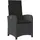vidaXL Gartensessel 58,5 x 58,5 x 93 cm schwarz 6 St.