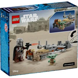 LEGO Star Wars Der Mandalorianer und Grogu auf ihrem Speeder Bike 75436
