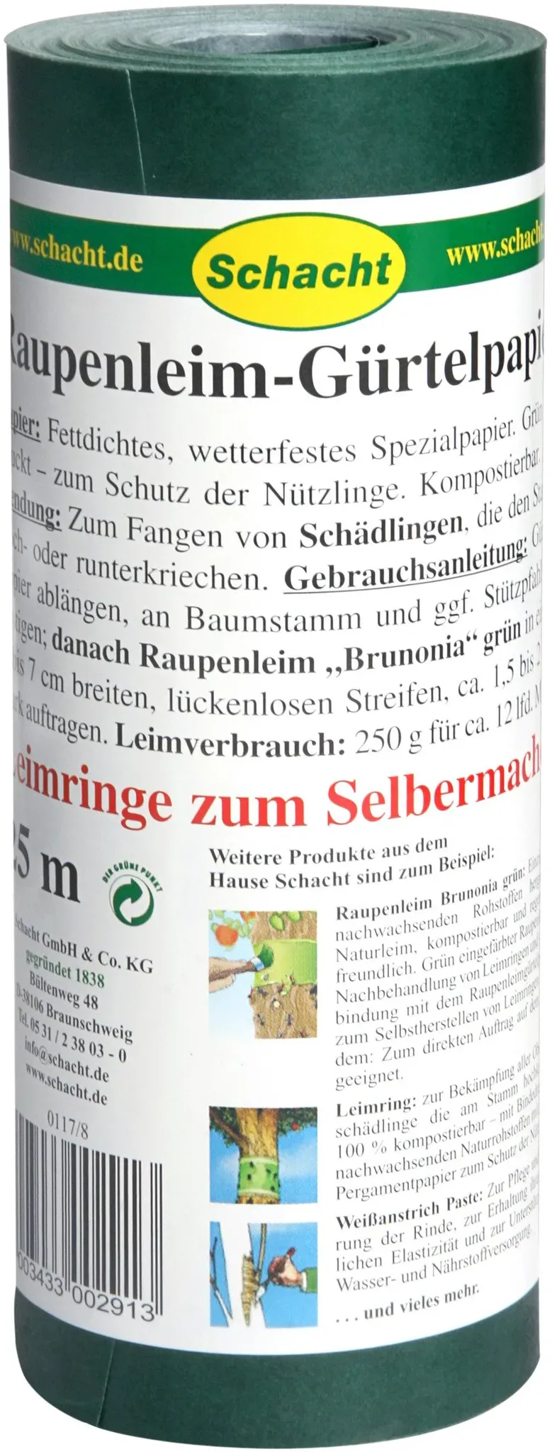Raupenleim-Gürtelpapier 25 m
