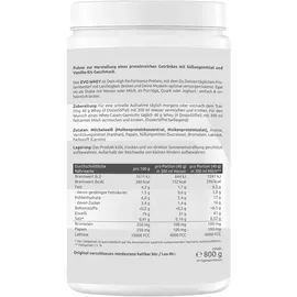 evo sports fuel Whey Protein Vanille Shake 800 g