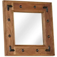 vidaXL Spiegel 50 x 50 cm Braun