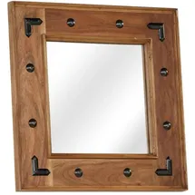 vidaXL Spiegel 50 x 50 cm Braun