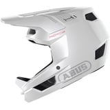 ABUS Downhill Helm HiDrop – ASTM-zertifizierter Fullface Helm mit ABS-Außenschale für MTB: Downhill, Enduro und Bikepark – für Erwachsene und Jugendliche – Weiß, Größe M