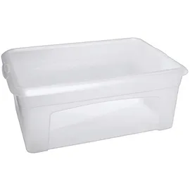 flink & sauber Aufbewahrungsbox 10,0 l - 38,0 x 26,0 x 14,0 cm transparent