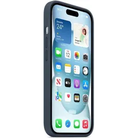 Apple iPhone 15 Plus Silikon Case sturmblau