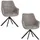 Mr. Deko Esszimmerstuhl San Carlo Polyester grau 2er Set