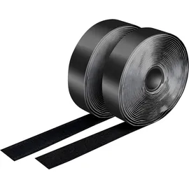Logilink Klettband-Set, 2er Set, 25 mm x 5 m, schwarz,