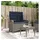 vidaXL Gartenbank 100 x 93 x 105 cm Grau