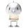 Hoptimist LED, Lampe L, Chrome 15cm & Silber