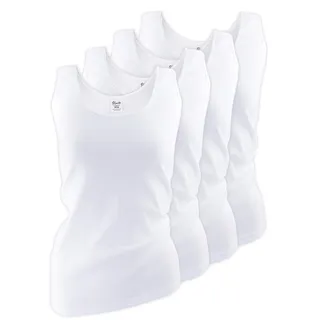 Yenita® Tank Top 4er Set, mit Satinband-Einfassung