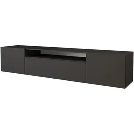 altdecor Elio-W Lowboard 200x40x41 cm Schwarz Holz