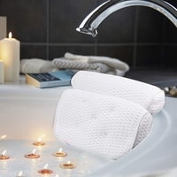 AmazeFan Badewannenkissen, Luxus Badewanne & Spa-Kissen mit 4D-Air-Mesh-Technologie und 7 Saugnäpfen. Stützfunktion für Kopf, Rücken, Schulter, Nacken. Geeignet für Badewannen und Home Spa