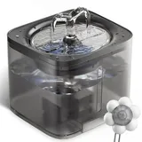 Automatischer Trinkbrunnen für Katzen und Hunde 2 L mit Kohlefilter und Bewegungssensor Wasserspender Katzenbrunnen Wasserbrunnen Trinknapf, Retoo - Grau