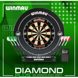 WINMAU Dartboard Surround, Set Diamond Plus | Dartscheibe, Dart Scheibe Darts