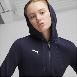 Puma teamGOAL Casuals Kapuzenjacke Damen 06 navy/white XXL