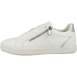 GEOX D BLOMIEE E Sneaker, White/Silver, 39 EU
