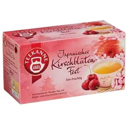TEEKANNE Weißtee Japanisches Kirschblüten-Fest 20 Stück Tassenportion Papierkuvert