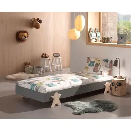 58 aufm Kessel Stapelbett Karlene 204x94x28 Kinderbett MDF Grau | Grau