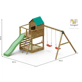 fungoo Spielturm Jarcas 4 Teak