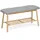 Zeller Schuhbank 89,5 x 30 x 44 cm grau / grau