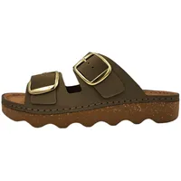 ROHDE Damen Pantolette Leder Zweischnaller mit Plateausohle Alassio 6229, Größe:42 EU,