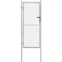 vidaXL Gartentor Verzinkter Stahl 105x250 cm Silbern