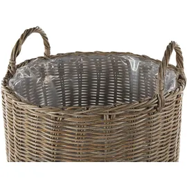 Beliani Blumenkorb 50 x 48 x 41 cm Braun