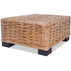 vidaXL Couchtisch Rattan Natur 45 x 45 x 30 cm